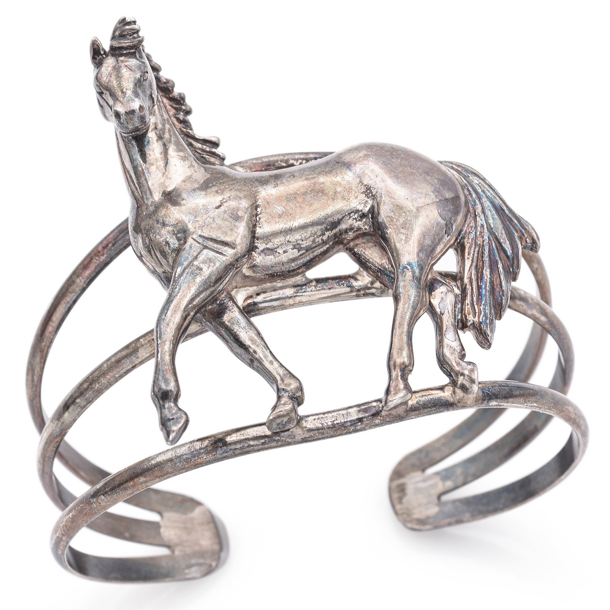 Silver Bucking hotsell Horse Cuff Bracelet