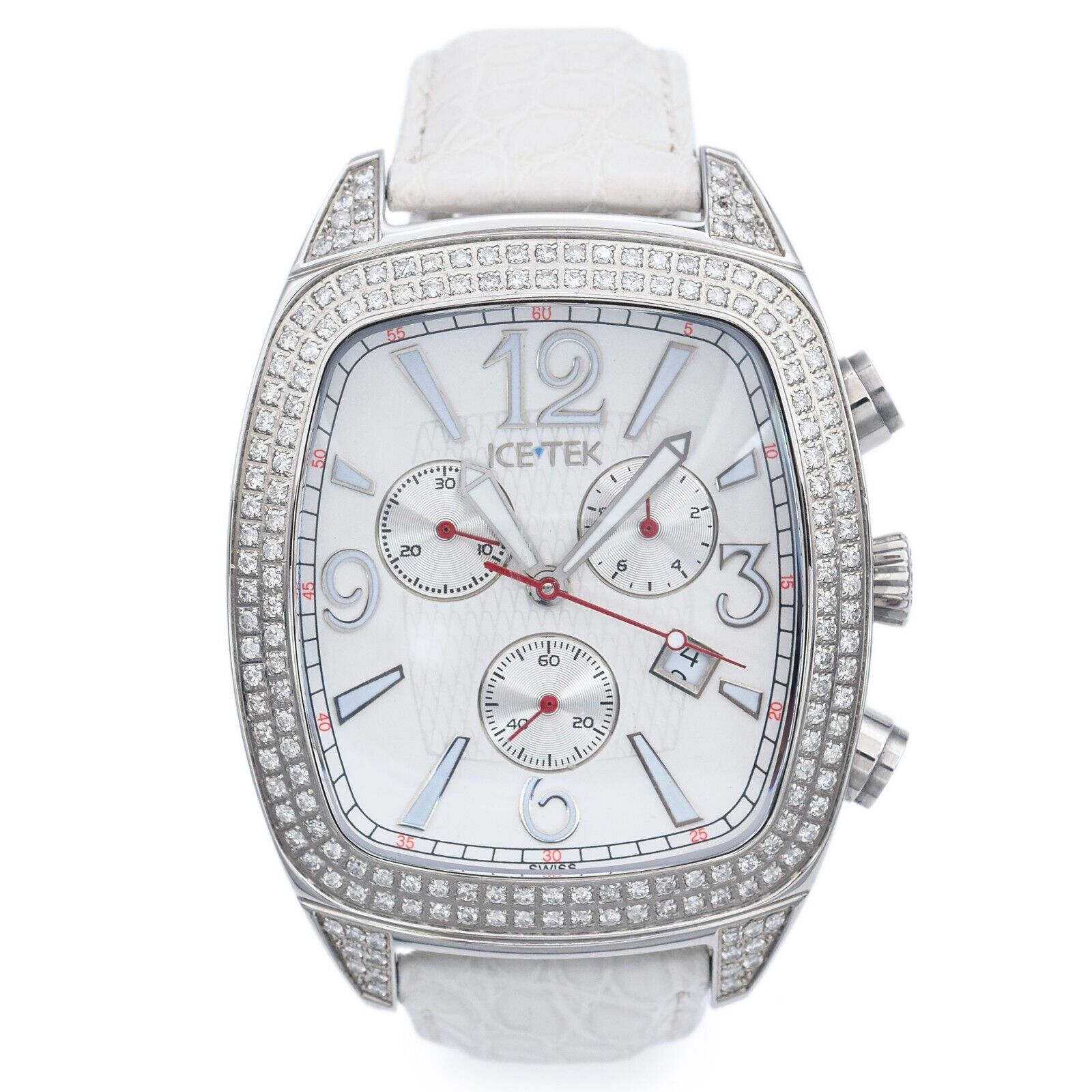 Ice Tek Magnum 2.80 TCW Diamond Chronograph Quartz Men's