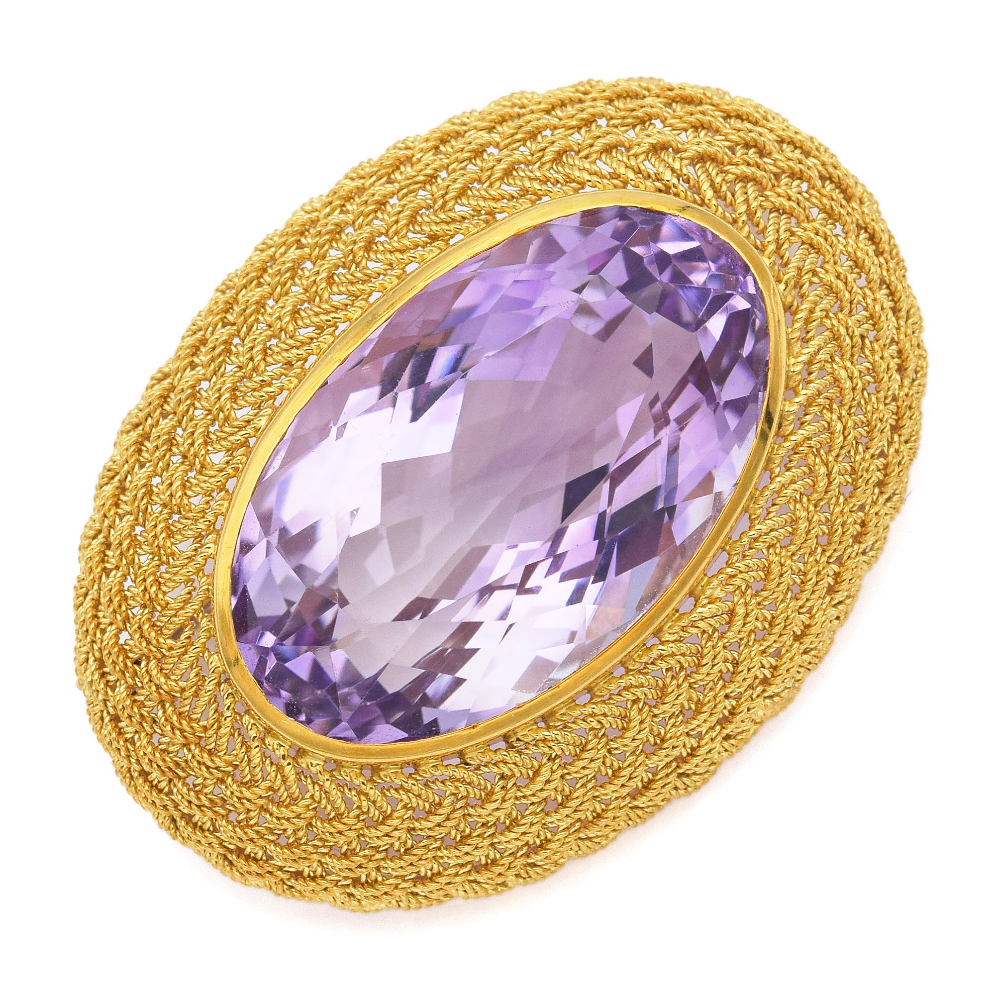 Antique Amethyst Brooch