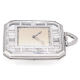 Vintage Patek Philippe Platinum and 1.36 TCW Diamond Pocket Watch