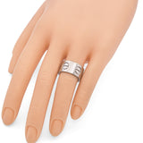 Cartier 18K White Gold Wide Love Ring