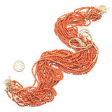 New Old Stock Vintage Mediterranean Coral Beads