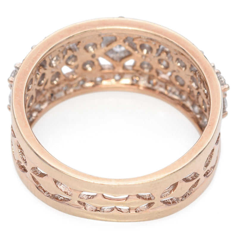 18K Yellow Gold 1.05 TCW Diamond Wedding Band