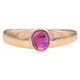 Vintage 14K Yellow Gold Ruby Band Ring