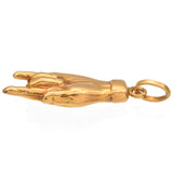 Vintage 18K Yellow Gold Italian Good Luck Charm Pendant