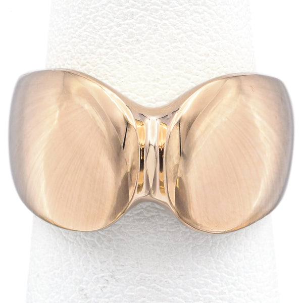 Georg Jensen Vintage 18K Yellow Gold Nanna Ditzel Ring No 100 Size 5.75 with Box