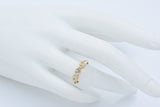 Tiffany & Co 18K Yellow Gold 0.38 TCW Diamond Marquise Three-Stone Band Ring