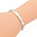 Cartier 18K White Gold 1993 Love Bracelet Size 17