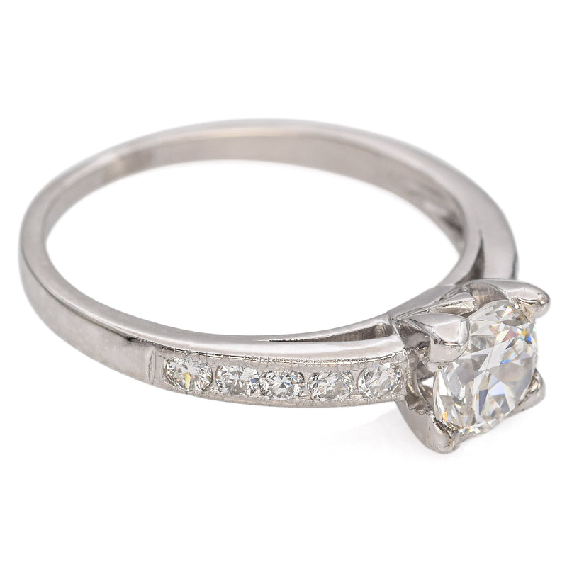 Vintage Platinum Diamond Engagement Ring