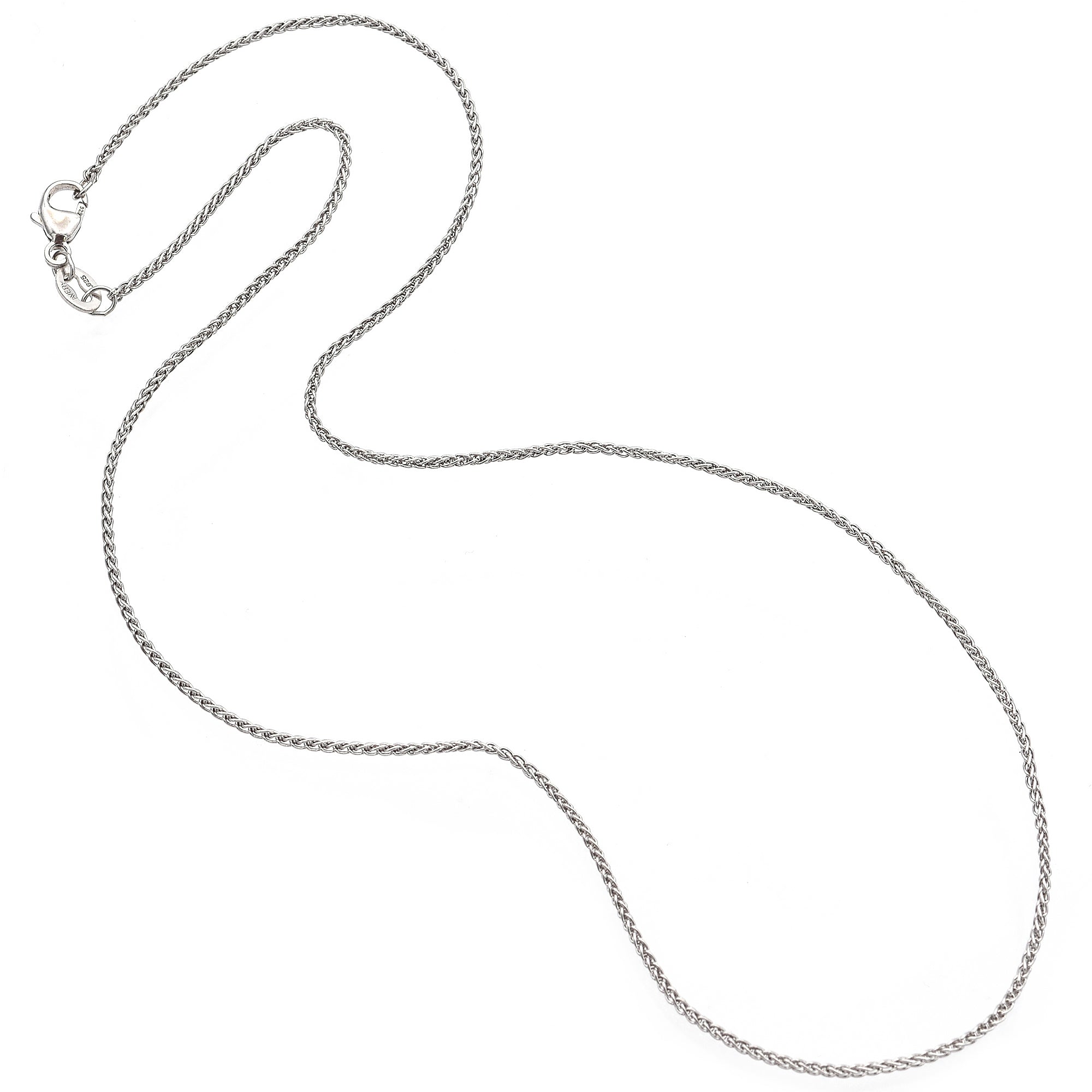 James Avery Sterling Silver Wheat Chain Necklace 16 Inches