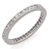 Vintage Platinum 0.40 TCW Diamond Eternity Wedding Band Ring