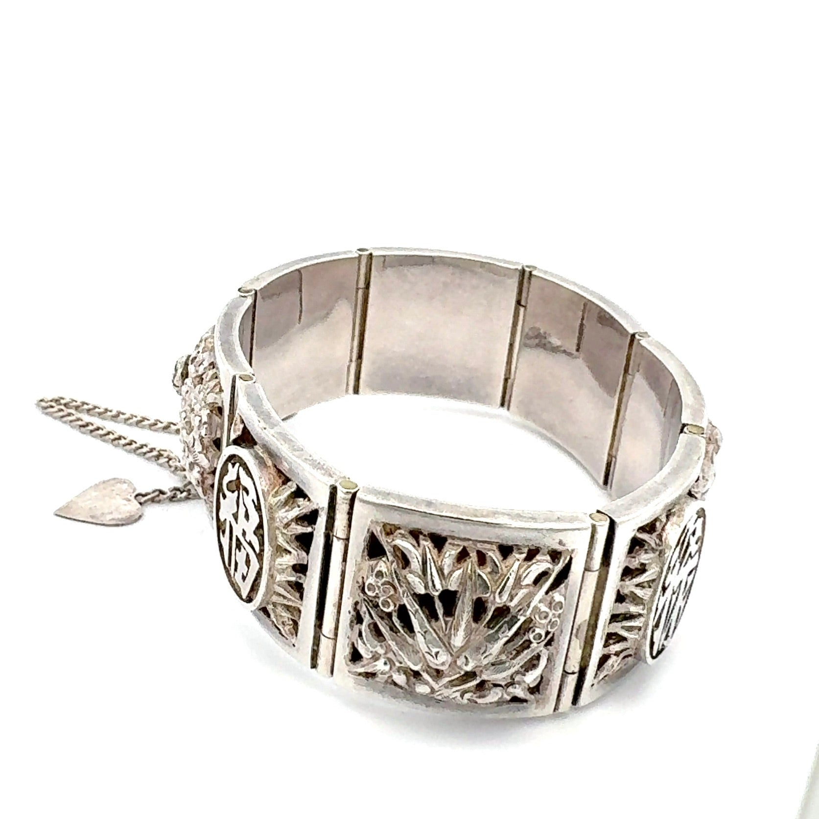 Vintage Pure Silver Chinese Bracelet