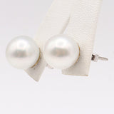 Vintage 14K White Gold Pearl Stud Earrings