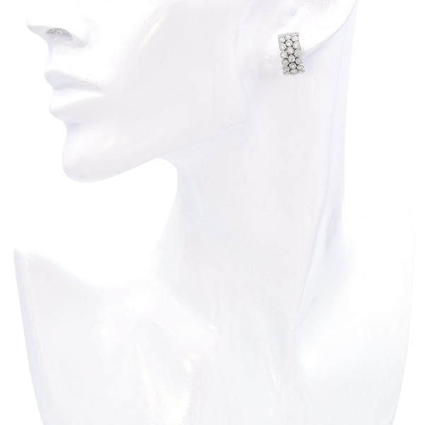 Piero Milano 18K White Gold Diamond Earrings