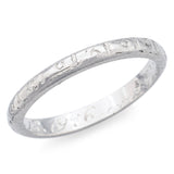 Antique 950 Platinum 2.3 mm Band Ring Size 5.5