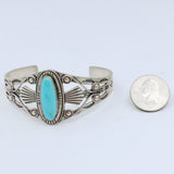 Vintage Sterling Silver Turquoise Cuff Bracelet