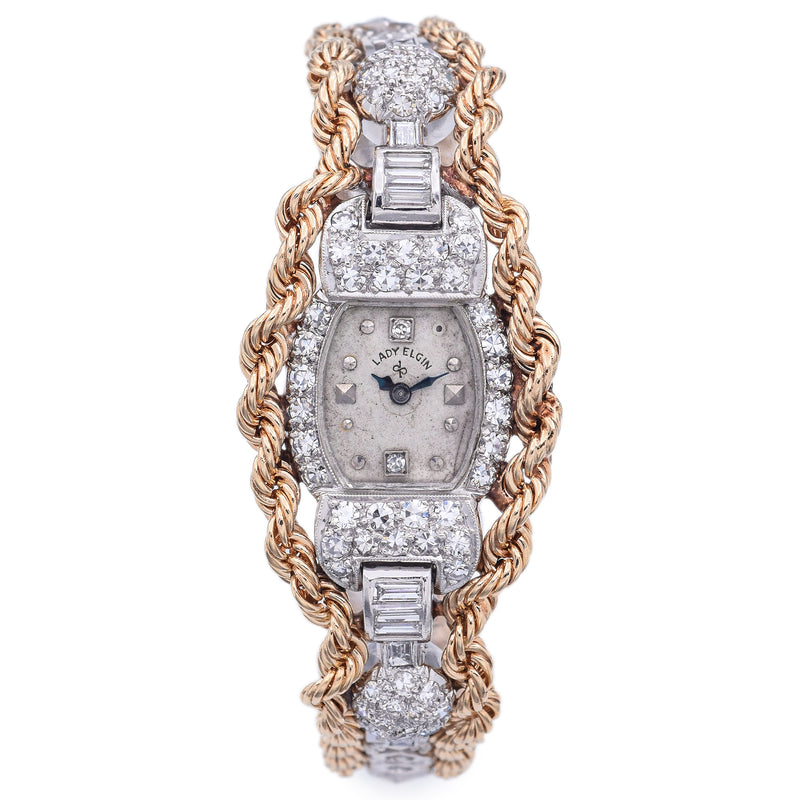 Lady elgin diamond clearance watch