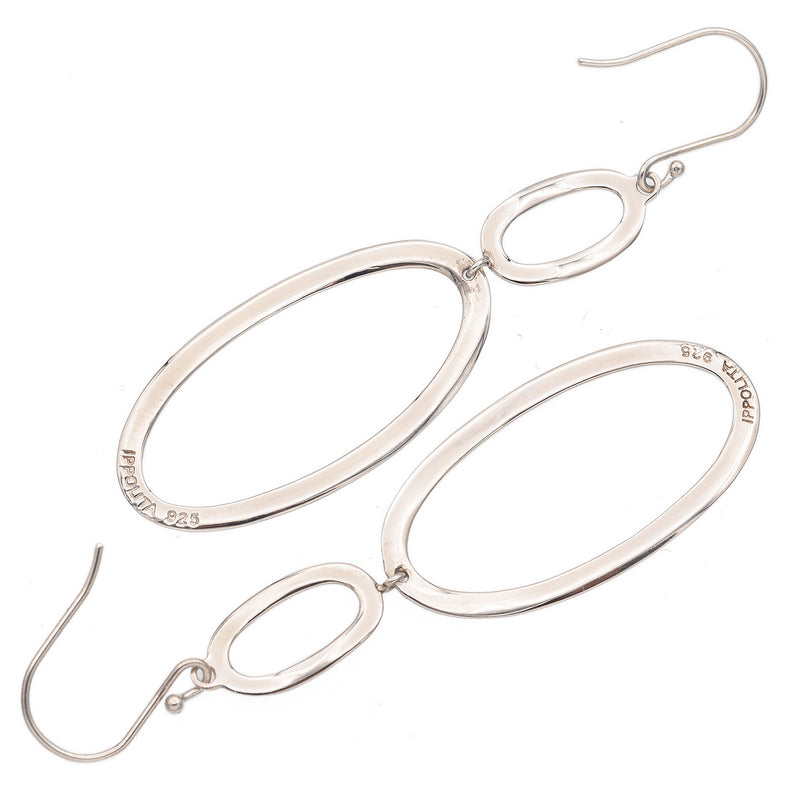 Ippolita Sterling Silver Double Oval French Wire Earrings