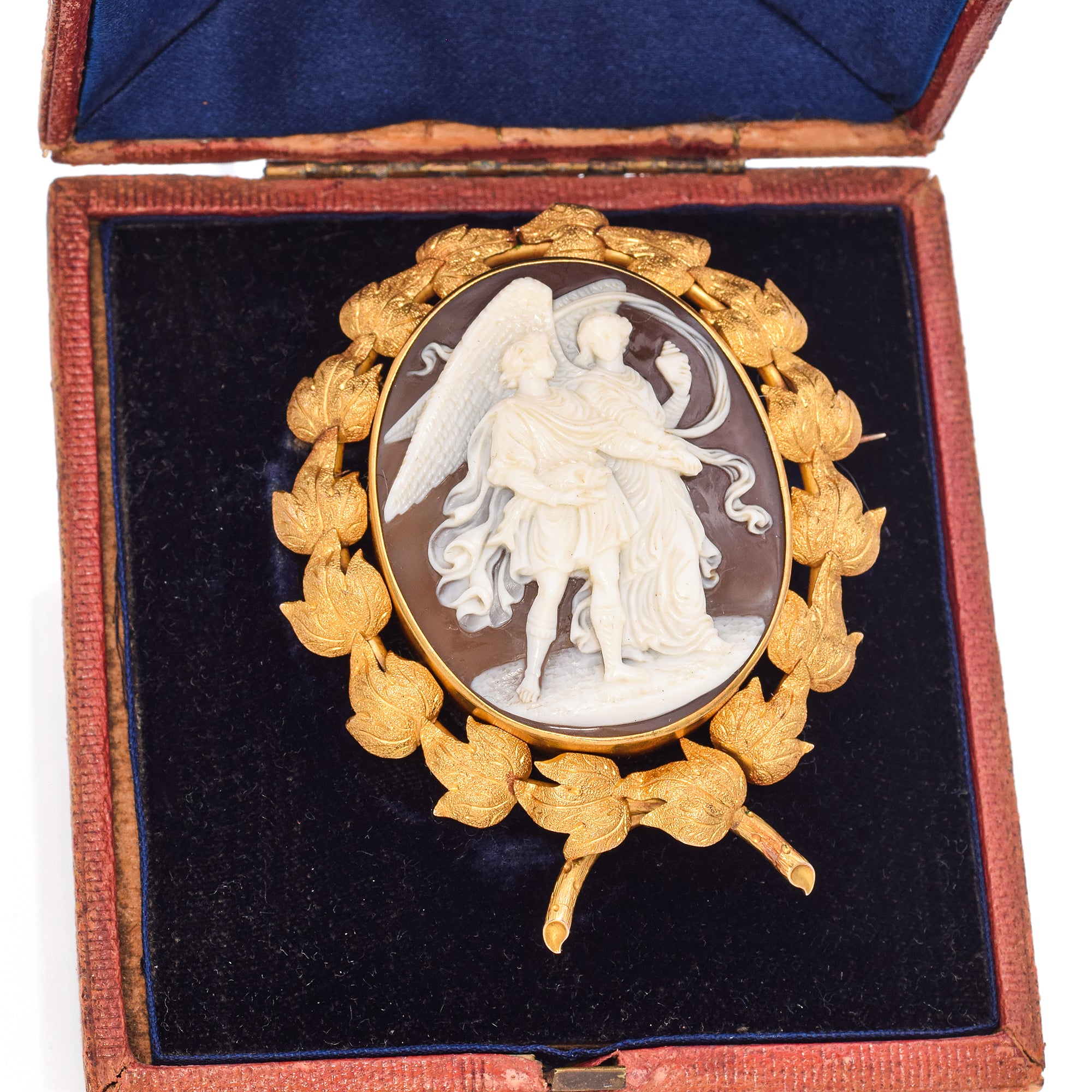 Antique 20K Gold Filled Talbot Cameo Brooch