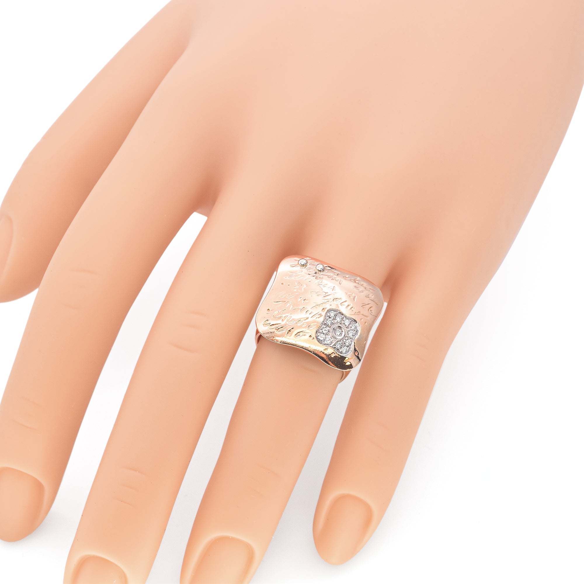 La Nouvelle Bague 18K Rose Gold Fiori Ring with Diamonds