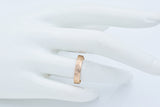 Vintage 14K Yellow Gold Ridged Wedding 3.75 mm Band Ring Size 6.25