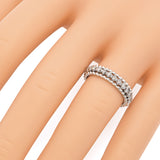 Vintage 14K White Gold Diamond Eternity Band