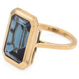 Goshwara 18K Yellow Gold London Blue Topaz Cocktail Ring