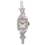 Antique Hamilton 900 Platinum Diamond Women's Hand Wind Watch