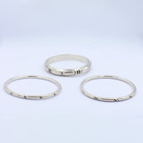 Lot of 3 Vintage Mexican Sterling Silver Bangles