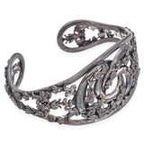 Vintage Napier Silver Plated Filigree Cuff Bracelet