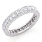 J.E. Caldwell & Co. Platinum 1.62 TCW Diamond 3.5 mm Eternity Band Ring Size 6