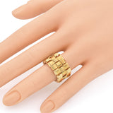 Roberto Coin Appassionata 18K Yellow Gold Flexible Woven Band Ring with Box