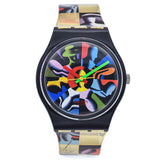 Vintage Swatch 'Twelve Apostles' GB156 Men's Quartz Watch Signed Mark Kostabi