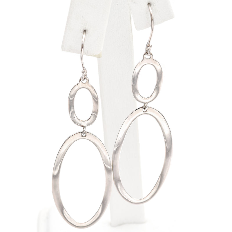 Ippolita Sterling Silver Double Oval French Wire Earrings