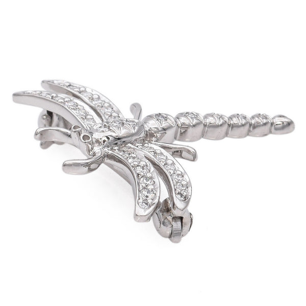 Vintage Tiffany & Co. 950 Platinum Diamond Dragonfly Brooch