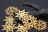 Lot of 7 1970's MMA Metropolitan Museum of Art Gold Vermeil Star Ornaments