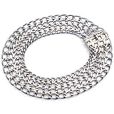 Vintage Mexican Sterling Silver Chainmail Choker Necklace 20 Inches