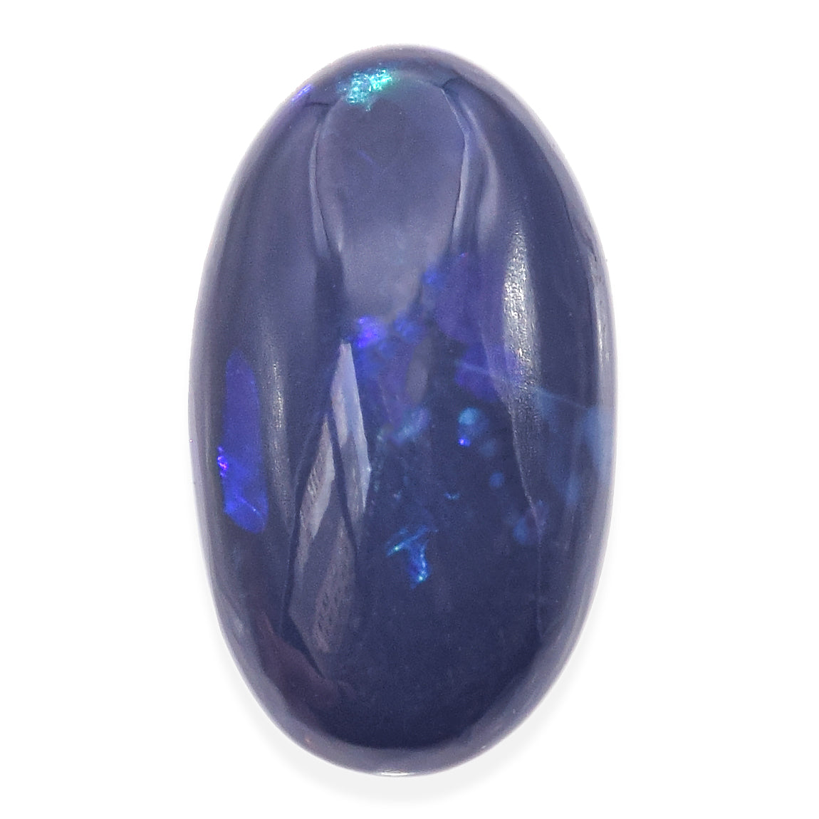 6.44 Ct Cabochon Loose Black Opal