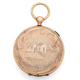 Antique GF Hunter Pocket Watch Style Locket Pendant