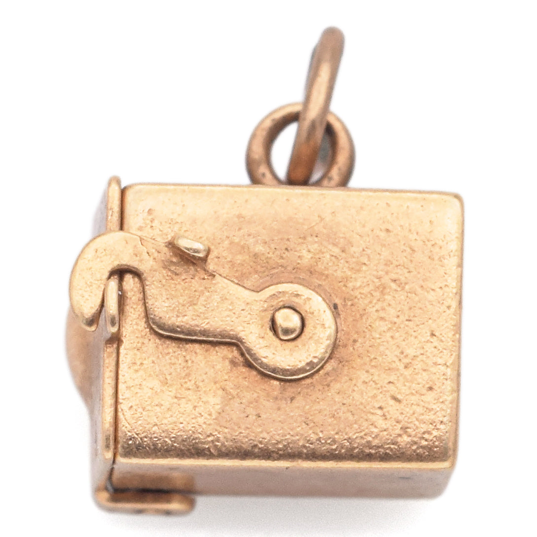 Vintage 14K Yellow Gold Jack in The Box Charm Pendant 2.6 Grams