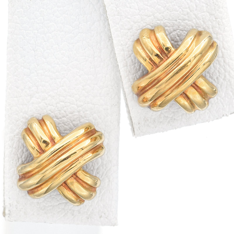 Matte Gold Double Ring Stud Earrings Supplier | JR Fashion Accessories