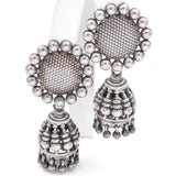 Estate 925 Sterling Silver Jhumka Bell Earrings