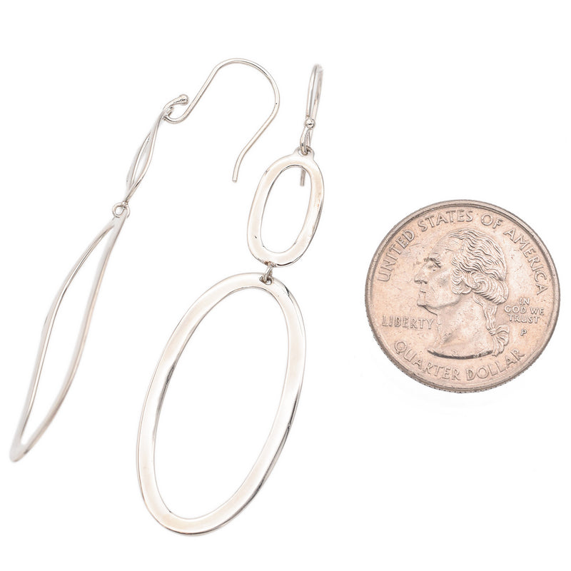 Ippolita Sterling Silver Double Oval French Wire Earrings