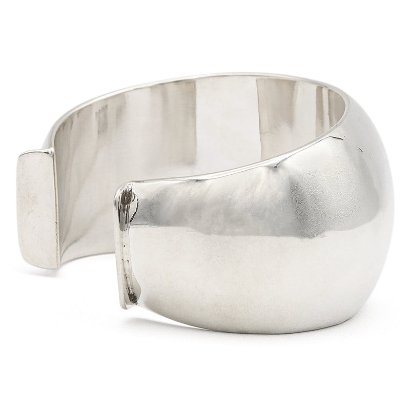 Orville Tsinnie New Mexico Sterling Silver Wide Cuff Bracelet, Size 6, 74 grams