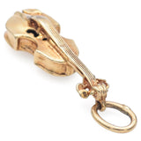 Vintage 14K Yellow Gold Violin Charm Pendant