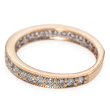 14K Yellow Gold 0.61 TCW Diamond Wedding Eternity Band