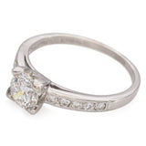 Vintage Platinum Diamond Engagement Ring