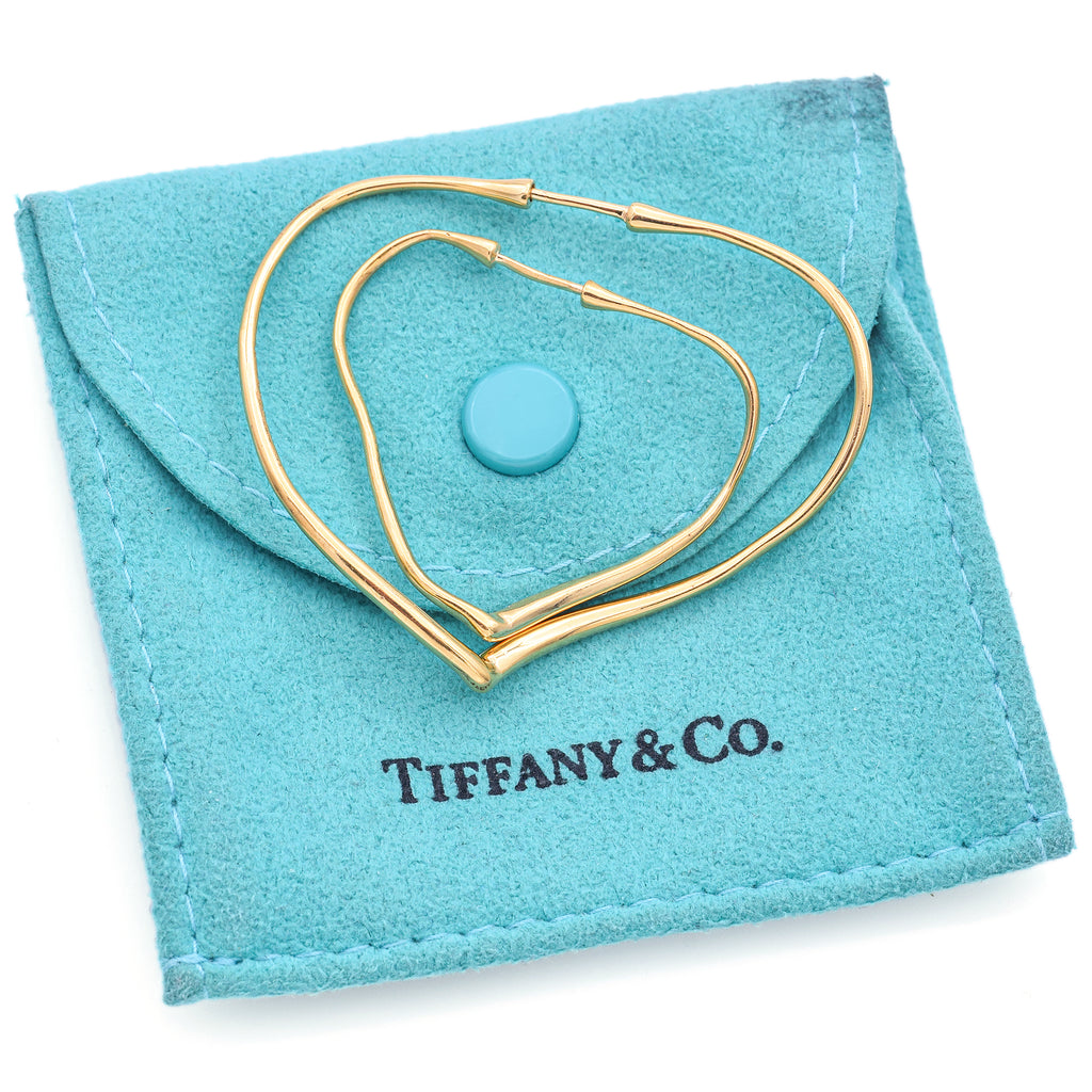 Elsa peretti open heart hoop earrings store