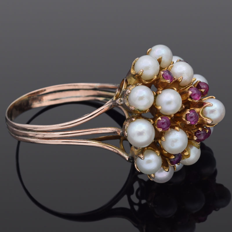 R) 14K .10TDW 8MM CUL PEARL RING - Royale Jewelers