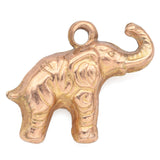 Vintage 10K Yellow Gold Elephant Charm Pendant 1.2 Grams